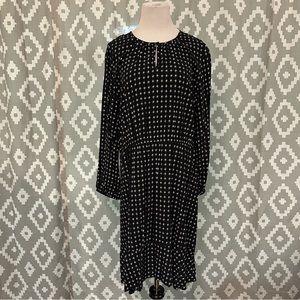 EUC Old Navy Peasant Midi Ruffle Hem Dress size XL